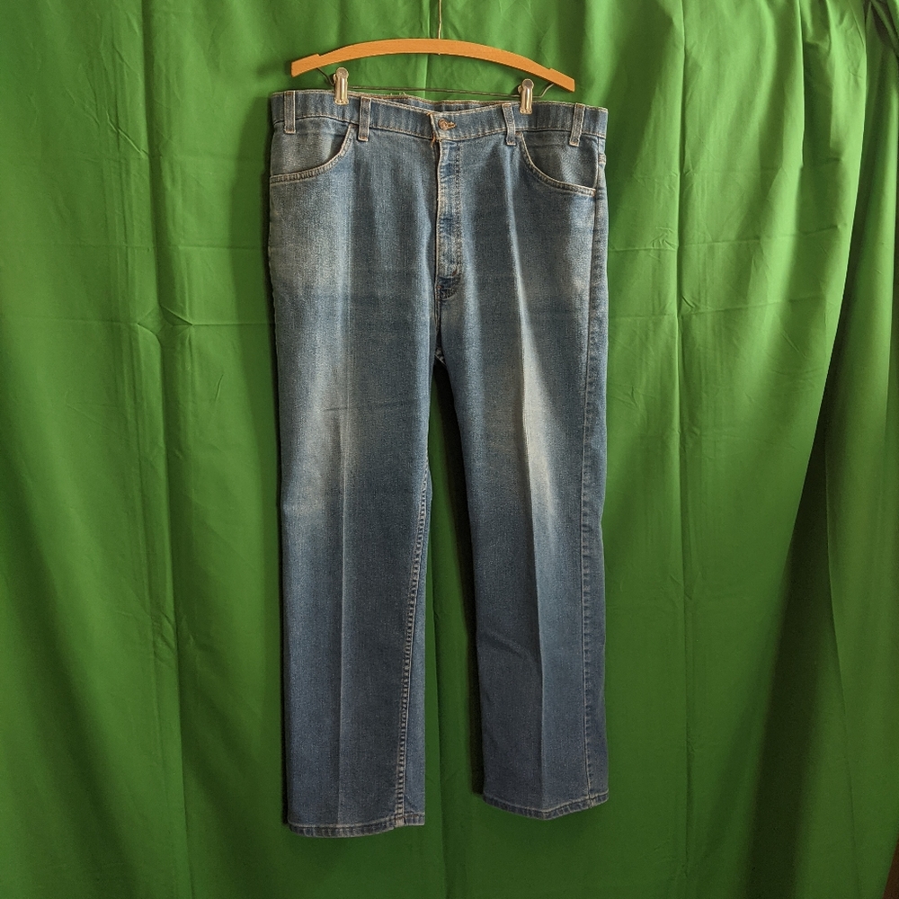 Levi's vtg USA-made brown tab denim jeans